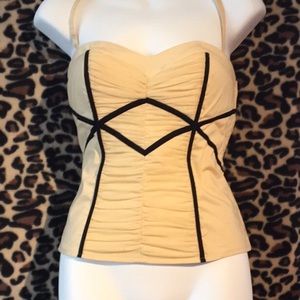 Bebe Strapless top